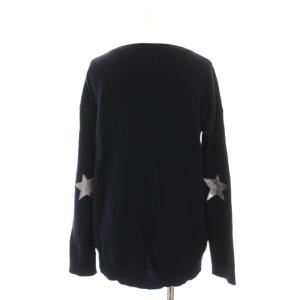 ZADIG & VOLTAIRE ニット セーター 長袖 カシミヤ100％ S ネイビー WDMZ1114F /YM