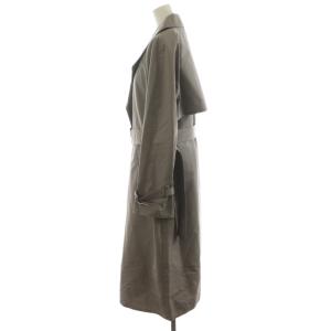DES PRES トレンチコート ロング丈 ライナー付き コットン アウター 36 グレー 22-08-91-08001