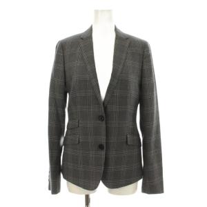 BURBERRY BLACK LABEL シングルスーツ セットアップ 上下 テーラードジャケット パンツ ジップフライ チェック柄 ウール シルク混