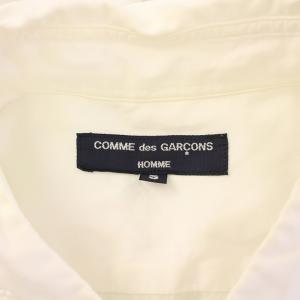 COMME des GARCONS HOMME ワイシャツ 長袖 レギュラーカラー 無地 S 白 ホワイト /BB