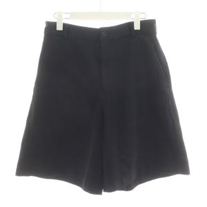 AD2019 ポリ縮絨 ショートパンツ XS ブラック 1D-P026