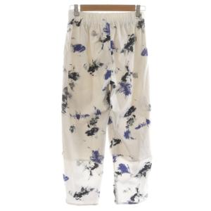 mizuiro ind mizuiroind テーパードパンツ イージー スラックス 総柄 1 白 /RR