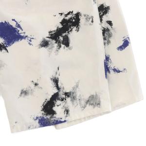 mizuiro ind mizuiroind テーパードパンツ イージー スラックス 総柄 1 白 /RR