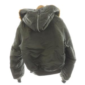 ALPHA INDUSTRIES N-2B フライトジャケット フード ファー 中綿 ナイロン アウター S カーキ 2010-076 /AN49