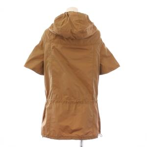 HERNO ジャケット アウター ジップアップ フード 半袖 40 茶 ブラウン /BB