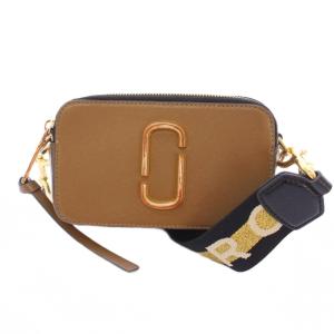 ショルダーバッグ スクエア スナップショット ロゴ 茶 ブラウン アイボリー M0014146 /BB