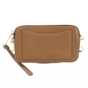 MARC JACOBS ショルダーバッグ スクエア スナップショット ロゴ 茶 ブラウン アイボリー M0014146 /BB