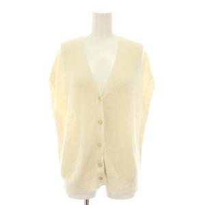 ベーセーストック B.C STOCK 23SS リネンコットンベスト 前開き ニットカーディガン 半袖