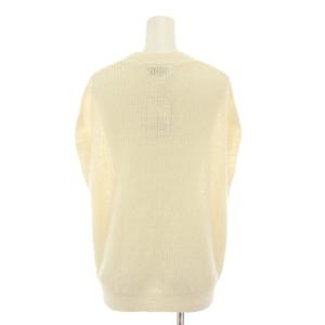 Simplicite ベーセーストック B.C STOCK 23SS リネンコットンベスト 前開き ニットカーディガン 半袖