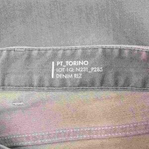 PT TORINO DENIM SWING デニムスウィングパンツ ジーンズ ジップフライ ストレッチ ロゴパッチ 36 グレー