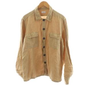 BEAMS取扱 ミリタリーシャツ ジャケット MILITARY SHIRTS JACKET 麻 リネン