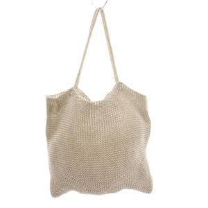 ラメアミトート バッグ シルバーカラー /YM