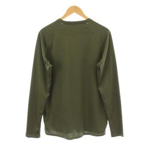 Patagonia キャプリーン ミッドウェイト クルー Tシャツ カットソー 長袖 L カーキ 44427 /KU