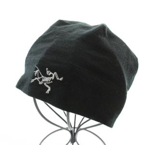 RHO LTW BEANIE ウールビーニー ニット帽 帽子 ロゴ刺繍 F 黒 ブラック 13456 /KU