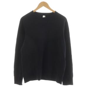 BEAMS PLUS別注 クルーネックスウェット トレーナー コットン XL 黒 ブラック /AN29