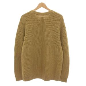 BATONER SIGNATURE CREW NECK クルーネック ニット セーター 長袖 4 茶 ベージュ BN-21FM-023