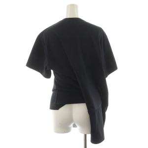 COMME des GARCONS COMME des GARCONS コムコム AD2022 アシンメトリースイッチカットソー 半袖 変形 XS 黒 ブラック GK-T008
