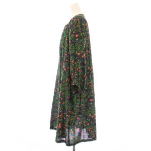 mina perhonen flower bed フレアワンピース 36 グリーン