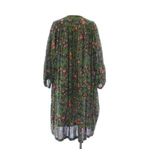 mina perhonen flower bed フレアワンピース 36 グリーン