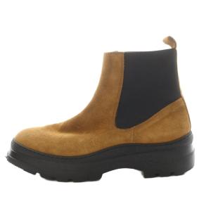 SUNNY サイドゴアブーツ ショートブーツ スエード 38 茶 ブラウン /AN10