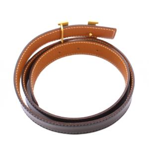 HERMES コンスタンス C刻印 ベルト レザー Hロゴ 75 ブラウン