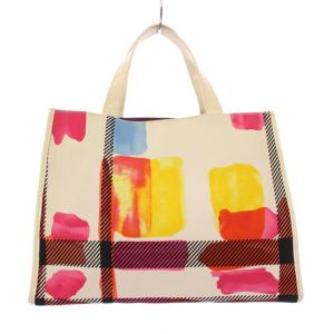 BURBERRY LONDON トートバッグ ハンドバッグ 総柄 マルチカラー /KH