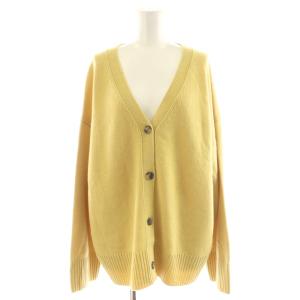 24AW Charlotte Vネックカーディガン ウール カシミヤ混 黄 イエロー 24080500806030