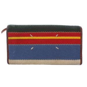 Maison Margiela 11 長財布 二つ折り キャンバス レザー マルチカラー /BM