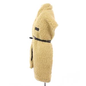 MM6 Maison Margiela ソルド マフラー ムートン バイカラー ベージュ 黒 ブラック /BB
