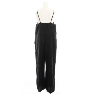 JOURNAL STANDARD relume 23SS タンクトップ付きキャミサロペット オールインワン リネン混 F 黒 23030462601120