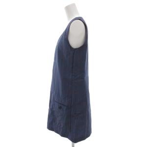 JUNYA WATANABE MAN コムデギャルソン Comme des Garcons ノースリーブワンピース ミニ モヘア混 S 紺 ネイビー