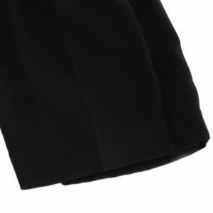 6 ROKU BEAUTY&YOUTH ジョーゼットタックパンツ スラックス テーパードパンツ タック 36 黒 8614-202-0300 /RR