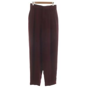 ジョーゼットテーパードタックパンツ スラックス 36 ボルドー 8614-202-0483 /RR