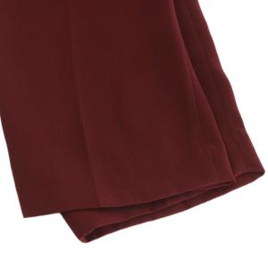 6 ROKU BEAUTY&YOUTH ジョーゼットテーパードタックパンツ スラックス 36 ボルドー 8614-202-0483 /RR