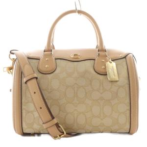 シグネチャー アイビーベネットサッチェル ハンドバッグ ショルダーバッグ 2way レザー キャンバス