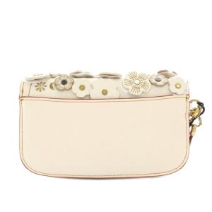 COACH クラッチウィズティーローズ クラッチバッグ 長財布 小銭入れ 花柄 レザー 白 ホワイト 23536 /YT