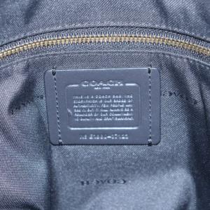 COACH イーディーショルダーバッグ シグネチャー ハンドバッグ フリンジ スタッズ PVCキャンバス レザー ベージュ