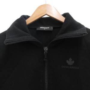 DSQUARED2 スウェットシャツジャケット ジップアップ ロゴ S 黒 ブラック S75HG0025 /GV