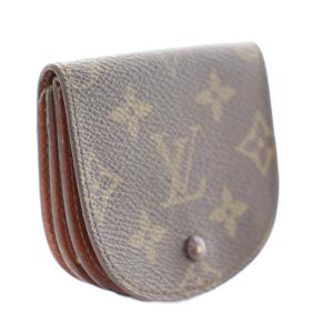 LOUIS VUITTON モノグラム ポルトモネ グセ 小銭入れ コインケース PVCレザー 茶 ブラウン M61970 /YT