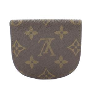 LOUIS VUITTON モノグラム ポルトモネ グセ 小銭入れ コインケース PVCレザー 茶 ブラウン M61970 /YT
