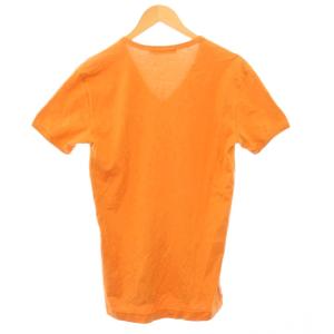 DOLCE&GABBANA Tシャツ 半袖 Vネック ロゴ ワンポイント ストレッチ 44 オレンジ /BB