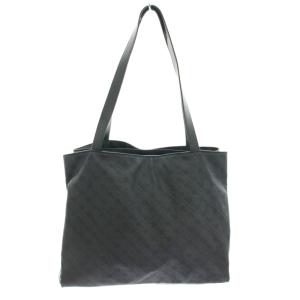 ソフティ SOFTY トートバッグ 総柄 ロゴ ナイロン 黒 ブラック /YT