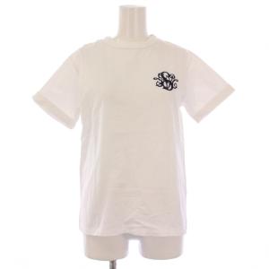 25SS SVT刺繍Tシャツ カットソー 半袖 クルーネック ワンポイント S 白 ホワイト 5S109