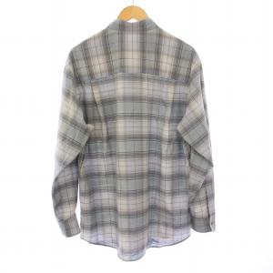 AURALEE SUPER LIGHT WOOL CHECK SHIRT