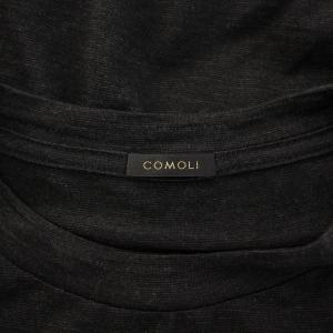 COMOLI 24SS サマーウール半袖Tシャツ ブラック Z01-05023