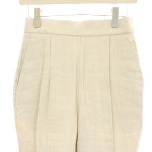 CHAOS スープリネンパンツ テーパードパンツ タック 36 アイボリー CH205017ER /OR