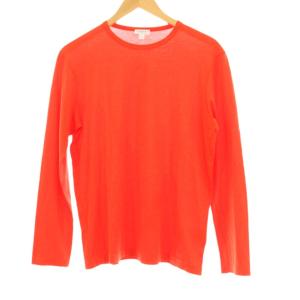 Tシャツ カットソー 長袖 無地 M オレンジ 572-2169007 /OR