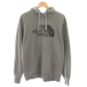 プルオーバーパーカー フーディ 長袖 ロゴプリント 裏起毛 M グレー 721556 /YT