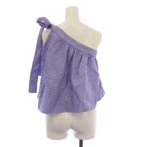 MYLAN One Shoulder Ribbon Tops ワンショルダーリボントップス カットソー ショート丈