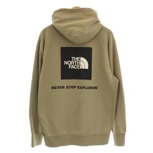 THE NORTH FACE SQUARE LOGO HOODIE NT12034 パーカー スウェット ロゴ 長袖 XXL ベージュ